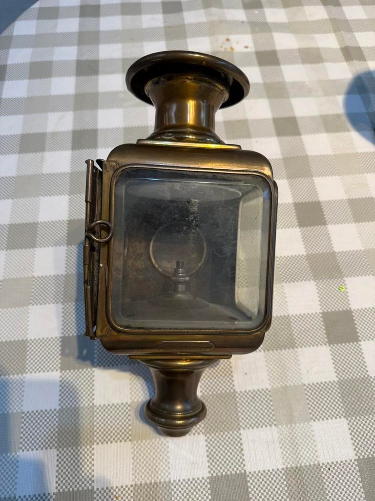 L.Bleriot zijlamp voor auto of koets, Enlèvement, Cuivre ou Bronze