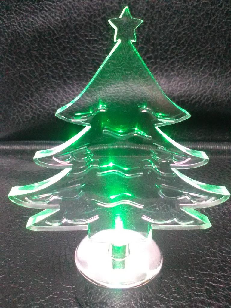 Plexi kerstboom met groen LED licht, Ophalen, Nieuw