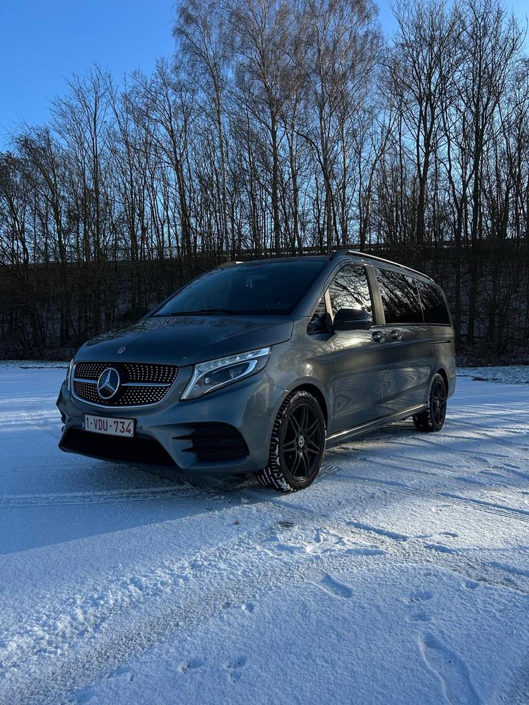Mercedes-Benz V 250 2021, Auto's, Automaat, Zwart, Leder, Diesel