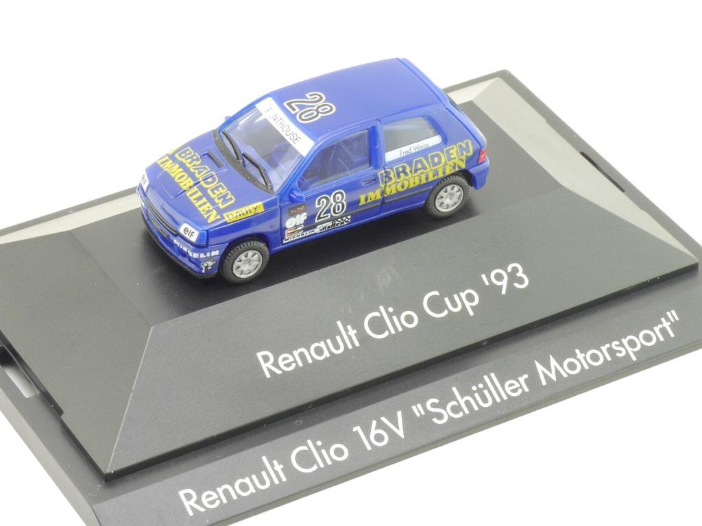 1:87 Herpa 35866 Renault Clio 16 V Cup 1993 #28 Fred Weiss ', Enlèvement ou Envoi, Comme neuf, Voiture, Herpa