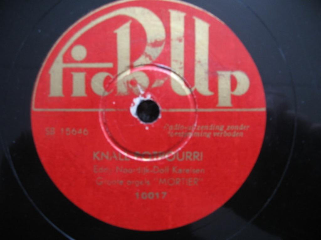 Gevraagd: Groote Orgels Mortier op label Pick-Up 10017, Gebruikt, 10 inch, Overige genres, Single