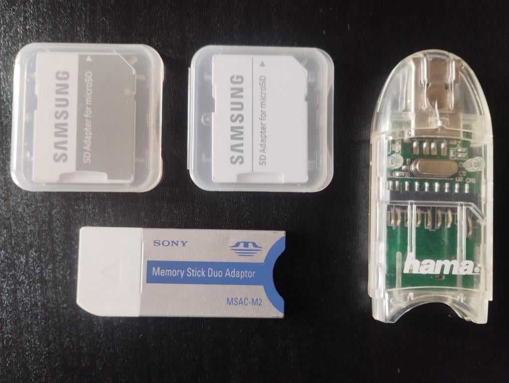 Verschillende adapters voor opslaggeheugen, Enlèvement, Comme neuf