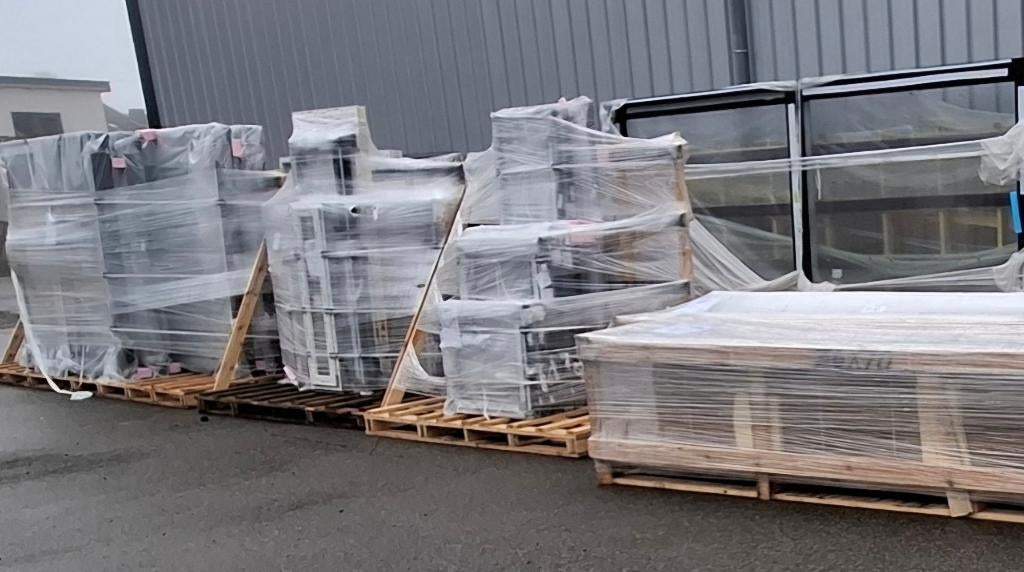 Destockage chassis et portes, Bricolage & Construction, Vitres, Châssis & Fenêtres, Neuf, Fenêtre de façade ou Vitre, Double vitrage