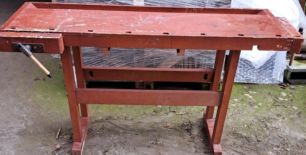 Bank banken werkbank, Antiek en Kunst, Curiosa en Brocante, Ophalen