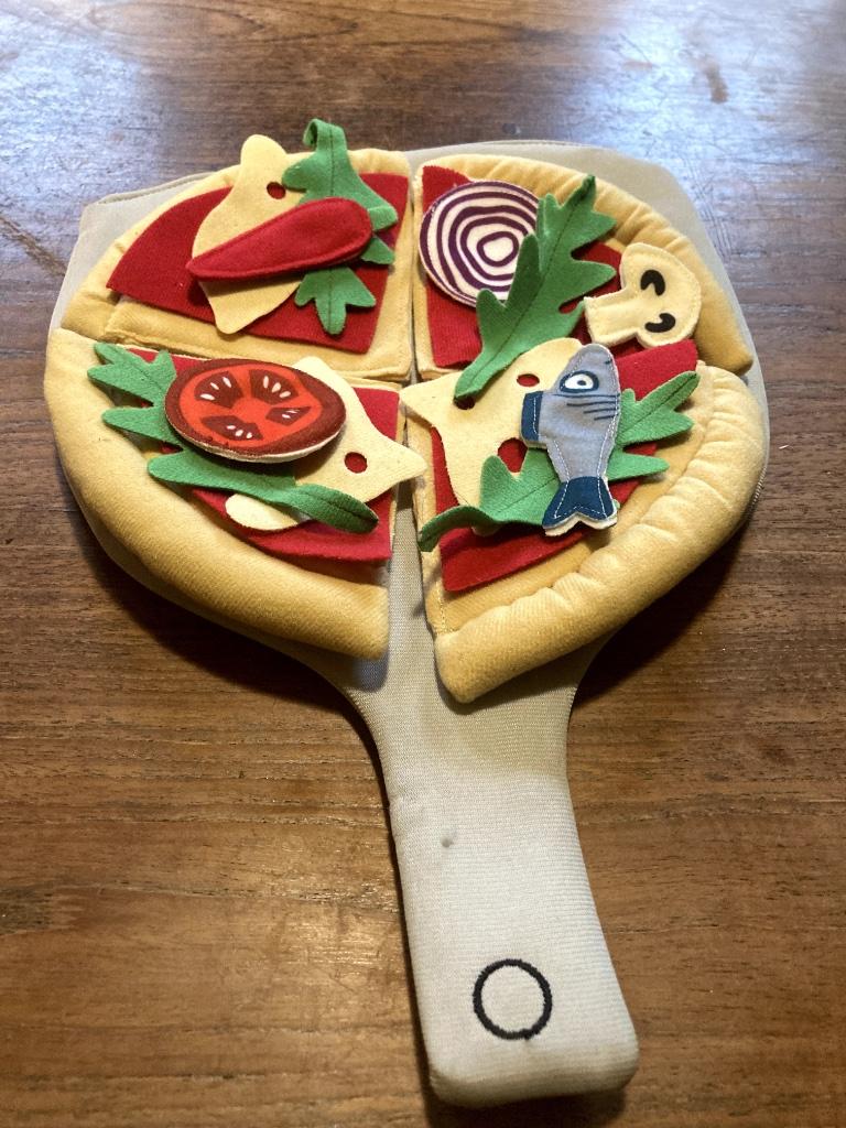 Speelgoed stoffen pizza, Kinderen en Baby's, Ophalen, Gebruikt