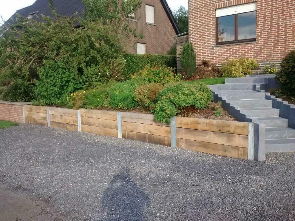 Billes de chemin de fer poutre traverse en chene poteau eik, Neuf, Enlèvement ou Envoi, Bois dur, 180 à 250 cm