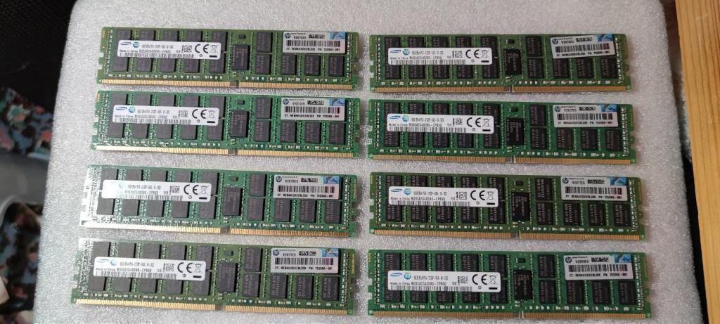 HP 8x 16GB 128GB 752369-081 774172-001 726719-b21 ddr4 ecc, Computers en Software, RAM geheugen, Server, DDR4, Ophalen of Verzenden