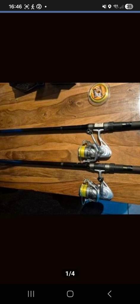 Cannes Arca 20/60 grammes avec nouveaux moulinets Longueur 3, Enlèvement ou Envoi