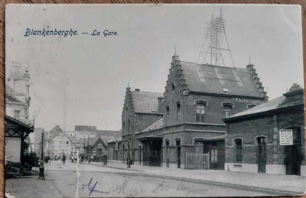 Postkaart BLANKENBERGE LA GARE STATION, Ophalen of Verzenden