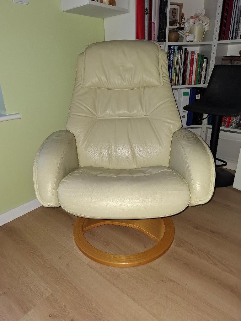 Relax leer, Huis en Inrichting, Ophalen, Gebruikt, Leer