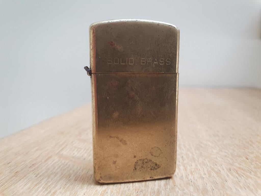 Zippo Solid Brass, Collections, Enlèvement ou Envoi
