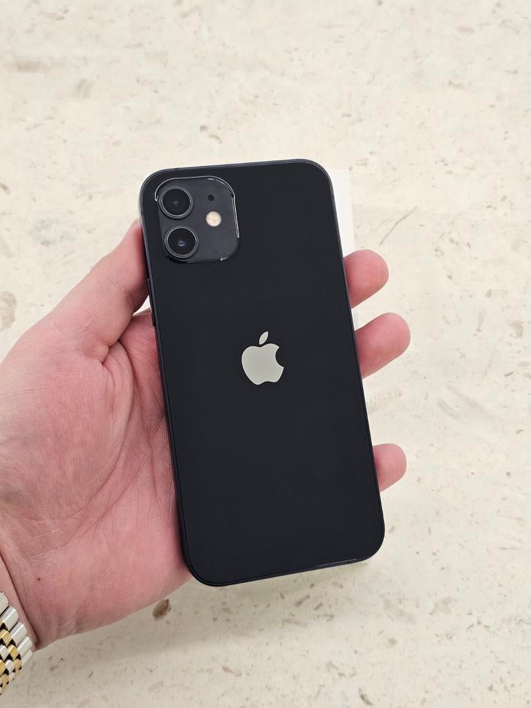 IPHONE 12 5G 128GB BLACK, Telecommunicatie, Mobiele telefoons | Hoesjes en Screenprotectors | Apple iPhone, Ophalen, IPhone 12