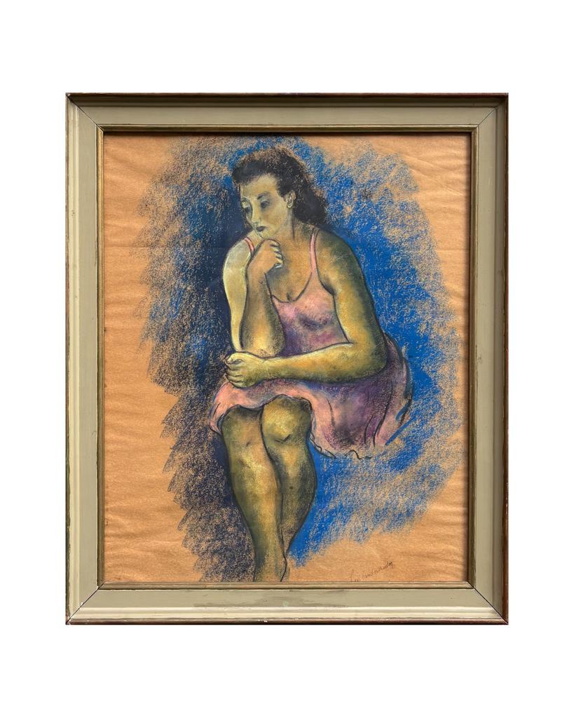 Peinture sur papier de Lea Vandekerckhove, Antiquités & Art, Enlèvement