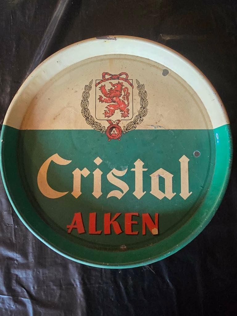 Plateau  Cristal alken, Enlèvement ou Envoi, Utilisé, Panneau, Plaque ou Plaquette publicitaire