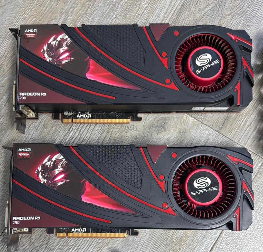 AMD R9 290 2x identiek crossfire. Setup beschikbaar, Computers en Software, Videokaarten, PCI-Express 3, Gebruikt, AMD, Ophalen of Verzenden