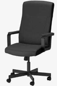 Bureaustoel Renberget Ikea, Ophalen, Zo goed als nieuw, Zwart, Bureaustoel