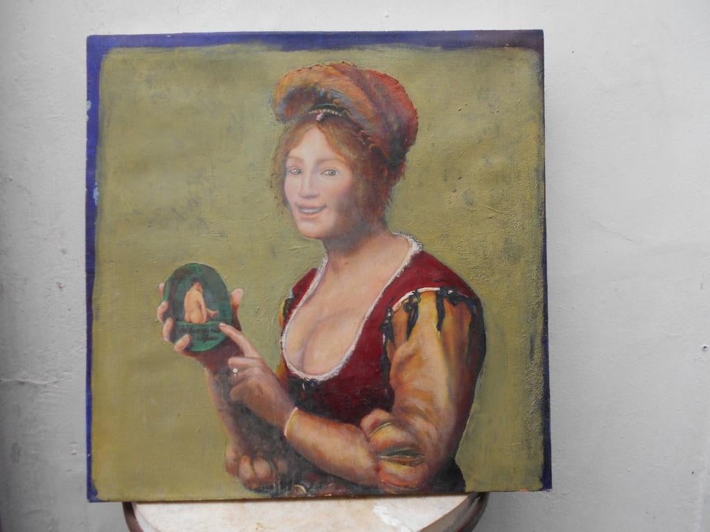 schildery sensuele jonge vrouw, Ophalen of Verzenden