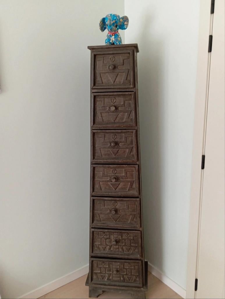 Armoire africaine à tiroirs, Maison & Meubles, Enlèvement