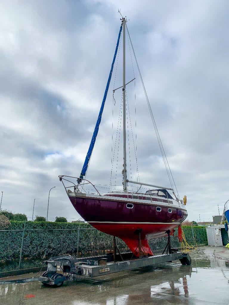 Zeiljacht 30 voet – stabiel schip – Yanmar diesel, Watersport en Boten, Motorboten en Motorjachten, Ophalen, 10 tot 30 pk, Gebruikt