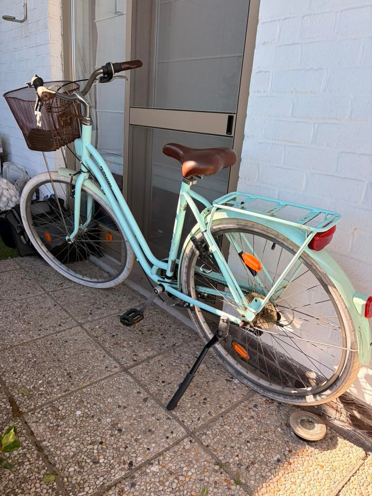 Damesfiets ELOPS - lichtgroen, Fietsen en Brommers, Fietsen | Dames | Damesfietsen, Ophalen, Gebruikt, Overige merken, Versnellingen