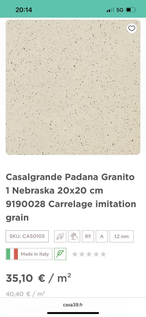 Carrelage neuf: Casalgrande Padana Granito, Enlèvement, Comme neuf