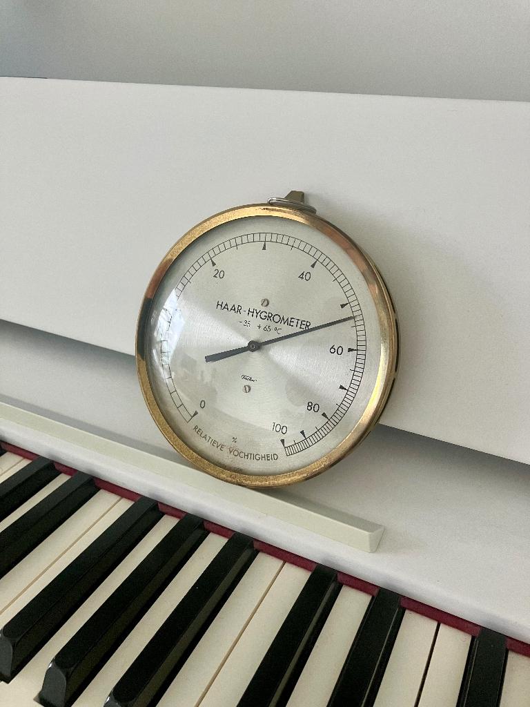 oude Fischer hydrometer - relatieve vochtigheidsmeter - 13cm, Ophalen, Gebruikt, Binnenthermometer
