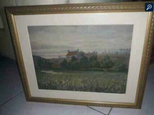 aquarelle paysage ardenais signe L de selliers, Antiquités & Art, Art | Peinture | Classique, Enlèvement ou Envoi