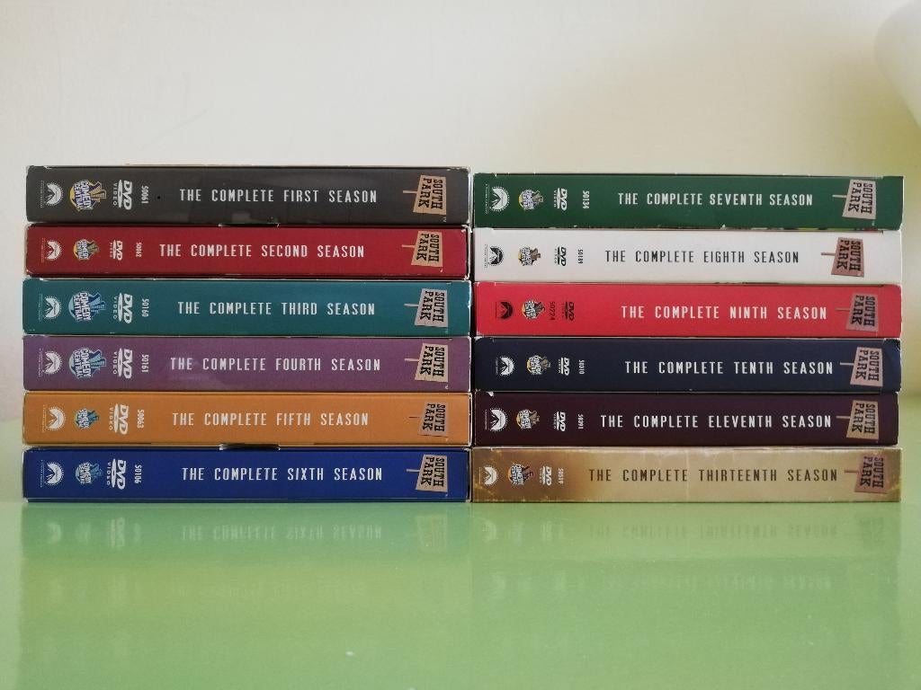 South Park DVD Boxen Seizoen 1 t/m 11 en Seizoen 13, Boxset, Ophalen of Verzenden, Zo goed als nieuw, Komedie