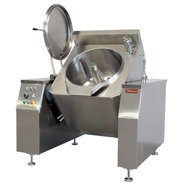 Marmite Basculante Électrique  – 300 Litres avec Mélangeur, Enlèvement ou Envoi, Minuteur, Neuf