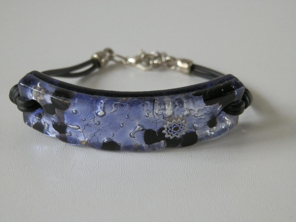 Bracelet de Murano Verre de Murano, Enlèvement ou Envoi, Comme neuf, Autres couleurs, Autres matériaux
