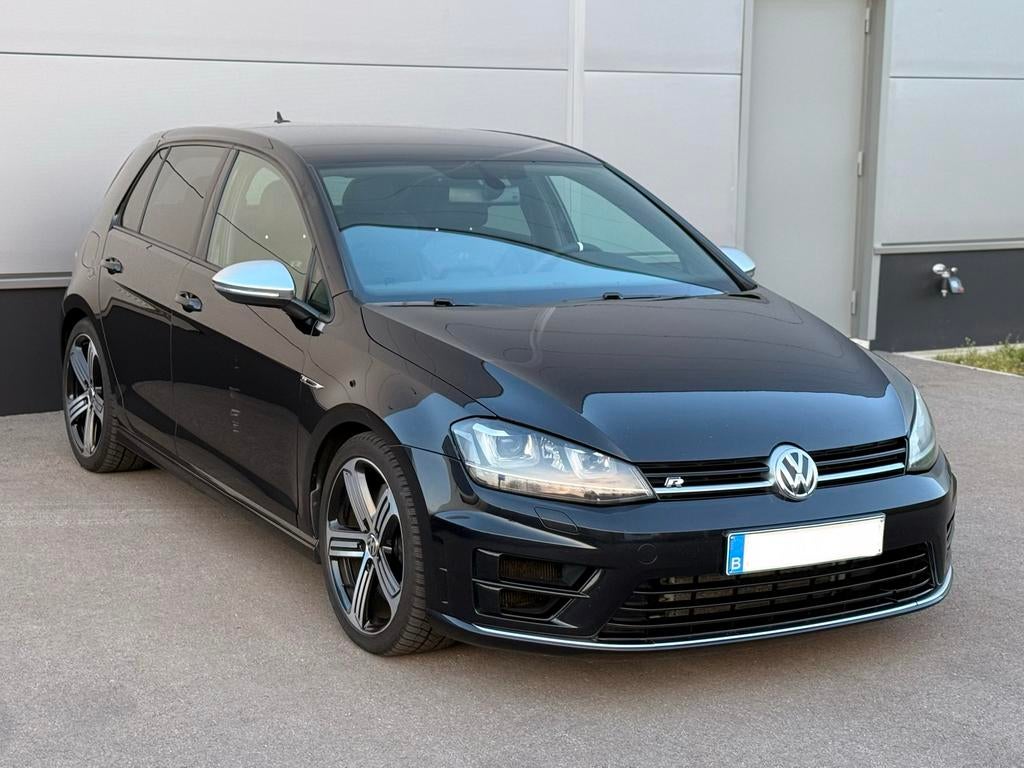 Volkswagen Golf 7 R 2.0 TSI 4-Motion, Auto's, Automaat, 4 cilinders, Zwart, Leder