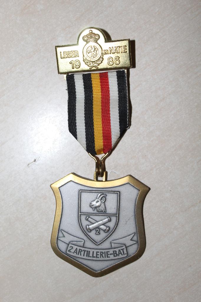 medaille Leger en Natie 1986, Verzamelen, Ophalen of Verzenden, Landmacht, Lintje, Medaille of Wings