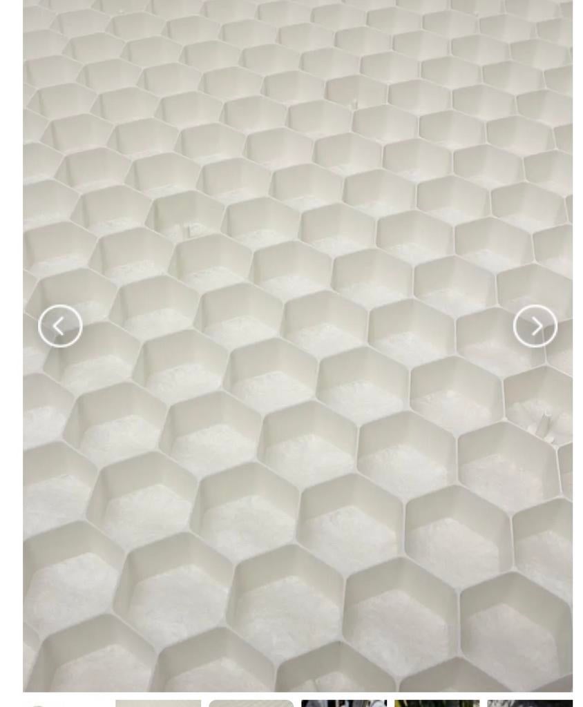 Grind matten met worteldoek wit, Tuin en Terras, Ophalen, Zo goed als nieuw, Wit, Overige typen