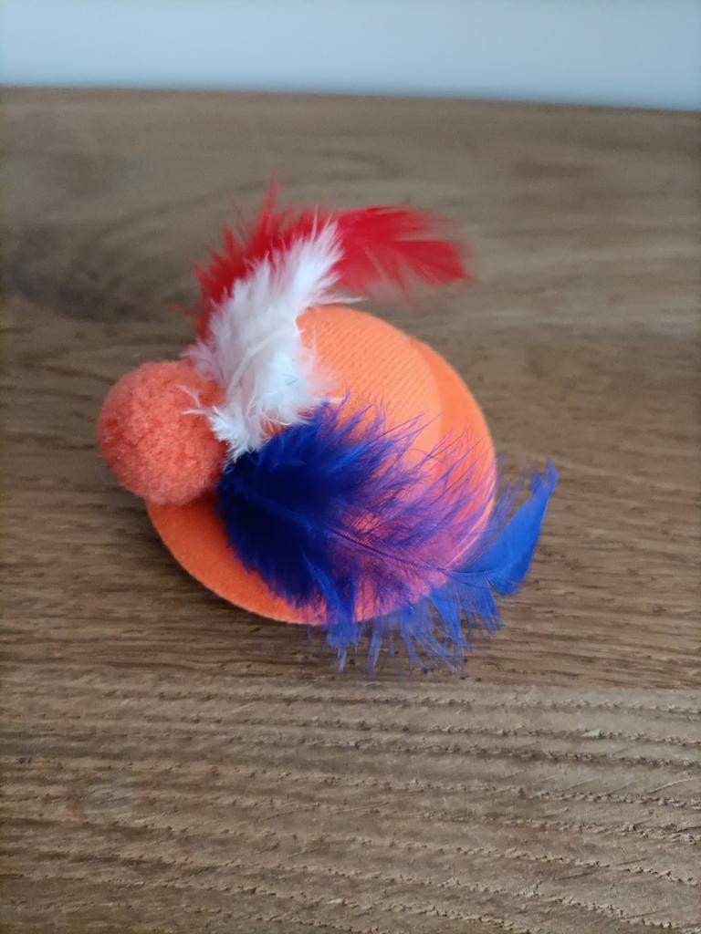 Klein oranje hoedje, Hobby en Vrije tijd, Ophalen, Zo goed als nieuw