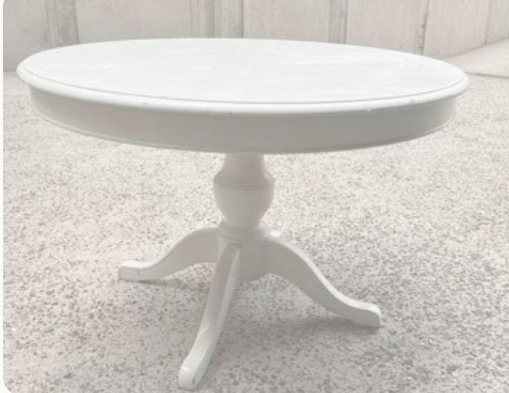 uitschuifbare ronde tafelblad wit, Huis en Inrichting, Ophalen, Gebruikt, Tafelblad, Ovaal