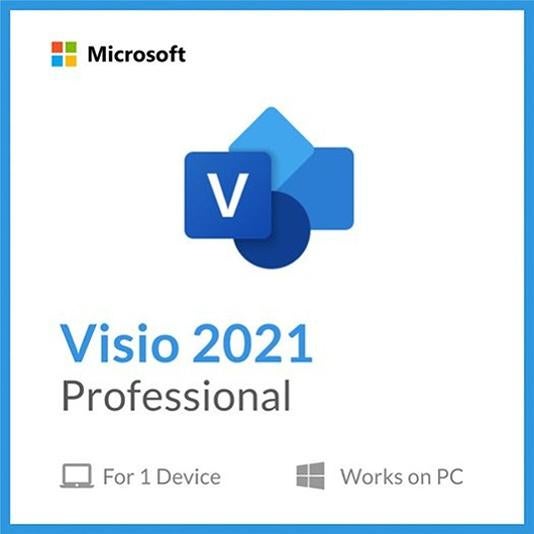 MS Visio 2021 Professional - Licentiesleutel, Computers en Software, Office-software, Nieuw, Windows, Ophalen