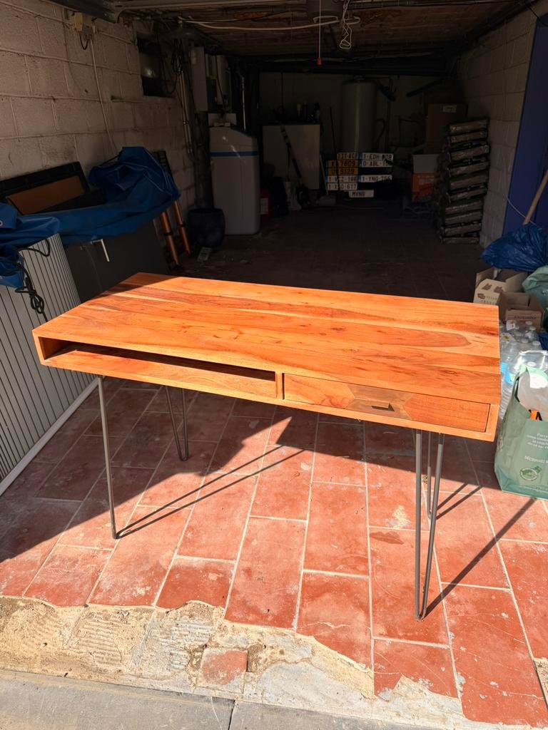 Bureau en acacia, Maison & Meubles, Enlèvement, Comme neuf