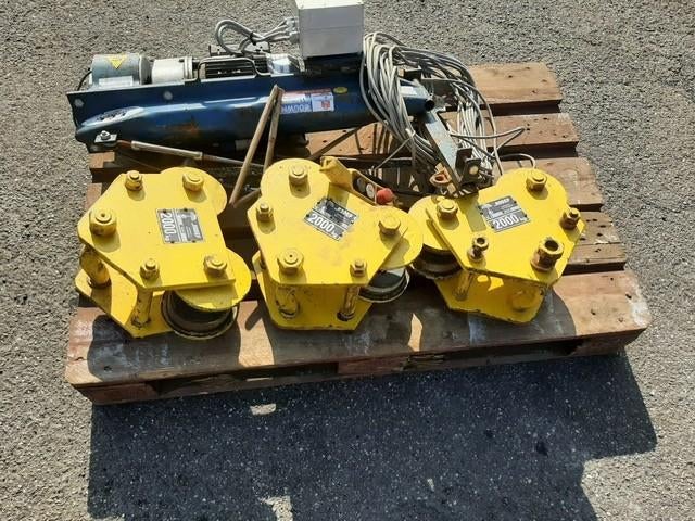 palans et rouleaux/treuils + vérin de division, Bricolage & Construction, Treuils et Palans, Enlèvement, Utilisé