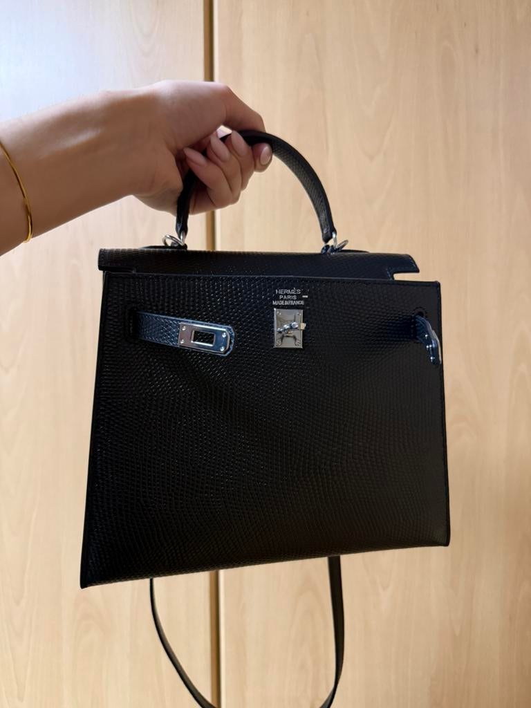 Hermes kelly 28 lizard, Handtassen en Accessoires, Tassen | Damestassen, Ophalen, Zo goed als nieuw