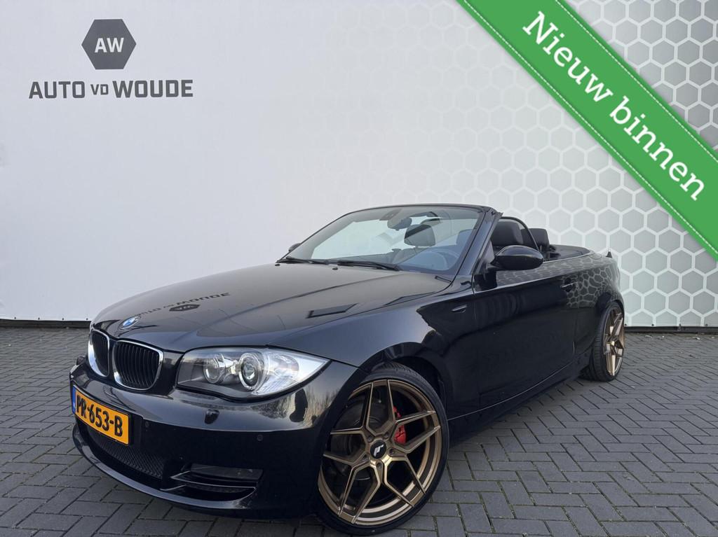 BMW 1-serie Cabrio 120i Executive Leer Xenon 19 inch velgen, Auto's, BMW, Automaat, 4 zetels, Zwart, 4 cilinders