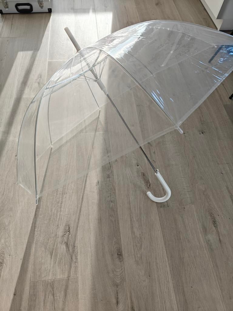 Doorschijnende paraplu's, Bijoux, Sacs & Beauté, Parapluies, Enlèvement, Transparant, Neuf, Blanc