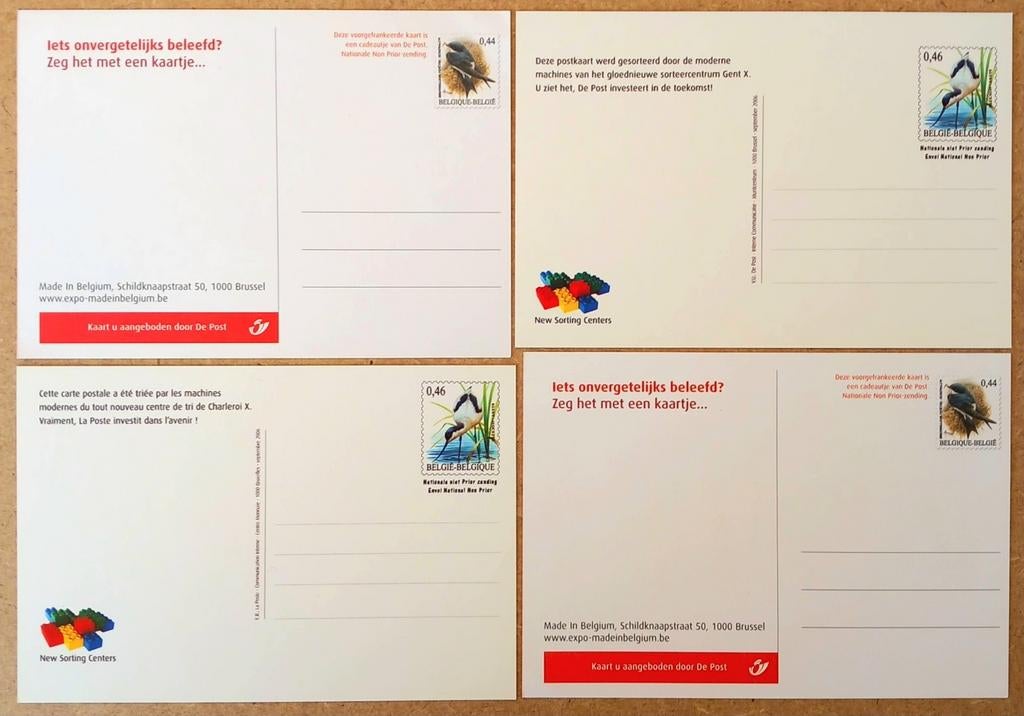 Cartes postales oiseaux Buzin, Envoi, Non oblitéré, Neuf