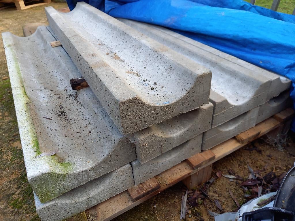 betonnen molgoten 100 x 20 x 8,5, Jardin & Terrasse, Pavé & Dalles, Neuf, Béton, Enlèvement, Autres types