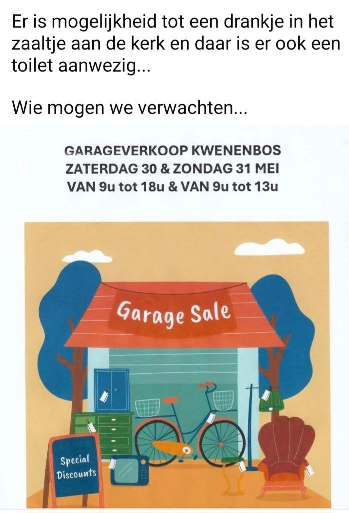 Garageverkoop, Diversen, Rommelmarktspullen, Ophalen