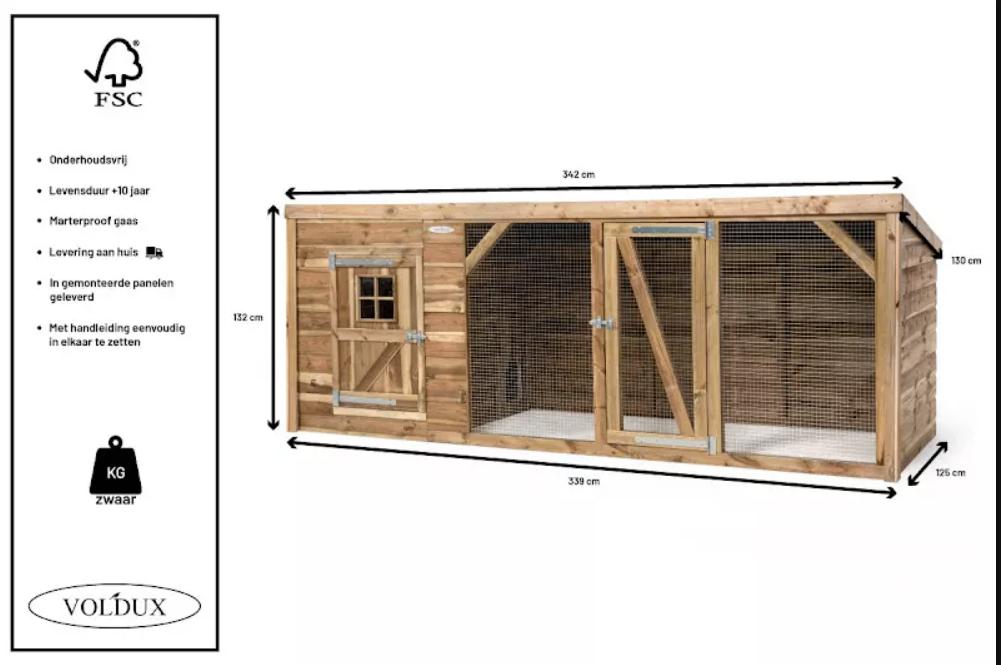 Kippenren Brit, Ophalen of Verzenden, Nieuw, Kippenhok of Kippenren
