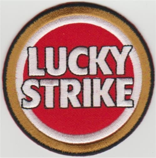 Lucky Strike stoffen opstrijk patch embleem #3, Motoren, Verzenden