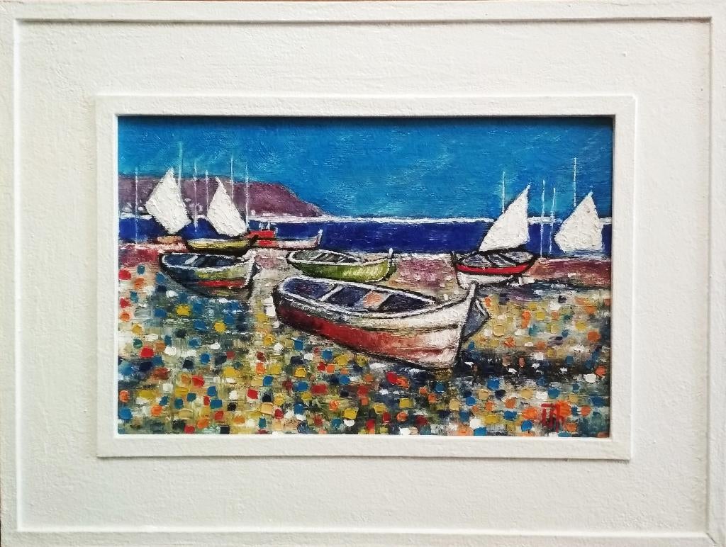 Peinture « Sails » avec cadre, Envoi