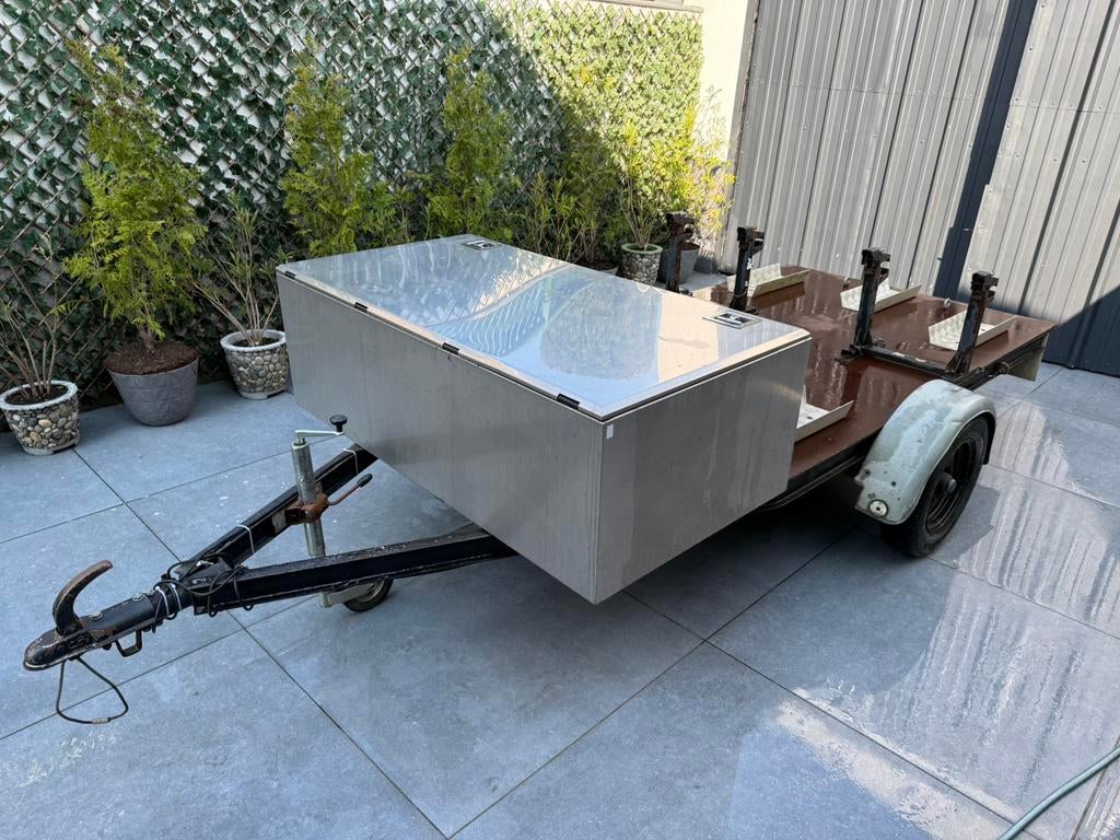 Remork voor 3 moto’s in goede staat, Auto diversen, Aanhangers en Bagagewagens, Ophalen, Zo goed als nieuw