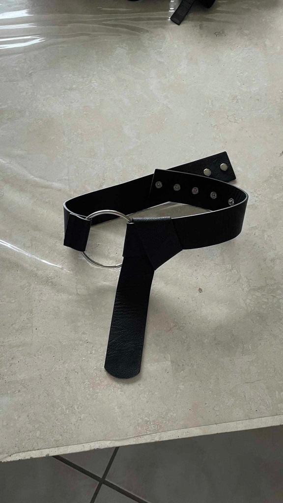 Zwarte RIEM, Kleding | Dames, Riemen en Ceinturen, 80 tot 90 cm, 5 cm of meer, Zwart, Heupriem