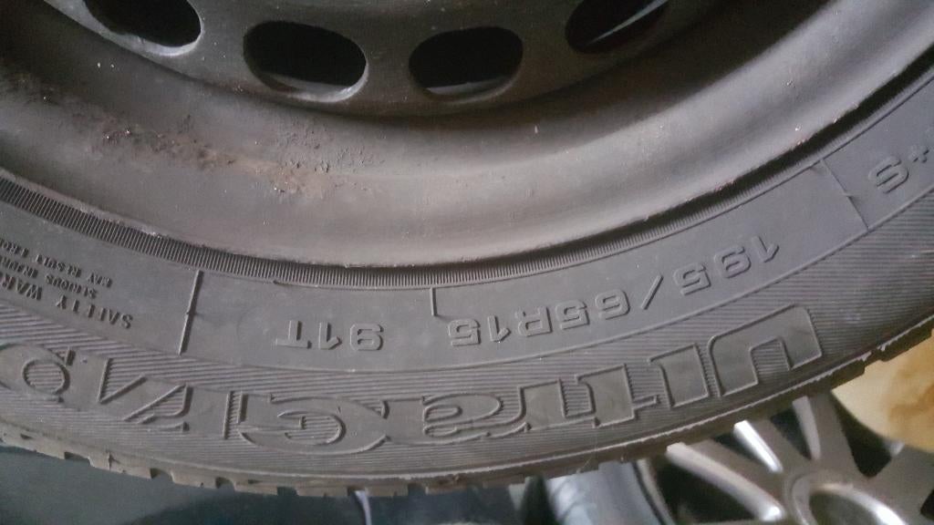 4x autoband 195 65 R15 met velgen van Passat, Auto-onderdelen, Ophalen, Gebruikt, 15 inch, Banden en Velgen